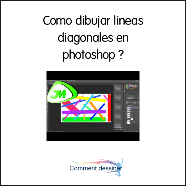 Como dibujar lineas diagonales en photoshop